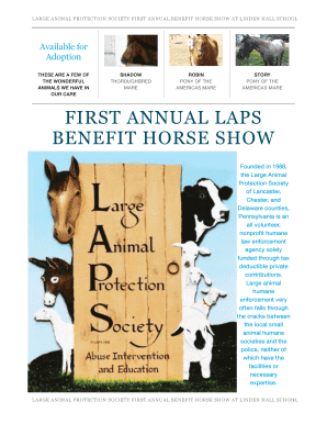 Sample questionnaire for market research pdf - LAPS sponsor form - largeanimalprotectionsociety