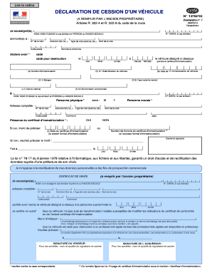 D claration de cession d'un v hicule - Ville de Massy - ville-massy