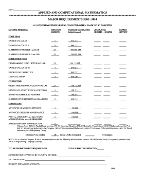 Name APPLIED AND COMPUTATIONAL MATHEMATICS