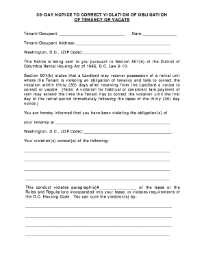 30 bNotice to Quitb - Lease Violation - LawHelporg - lawhelp