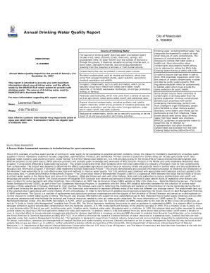 Annual Drinking Water Quality Report City of - mascoutah