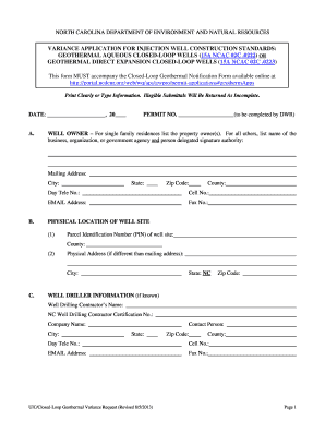 VARIANCE bAPPLICATIONb FOR INJECTION WELL bb