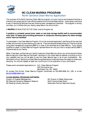 Clean Marina Application marina only updated Jan 2013