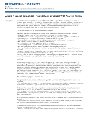 BAccordb Financial Corp ACD - Financial and Strategic SWOT bb