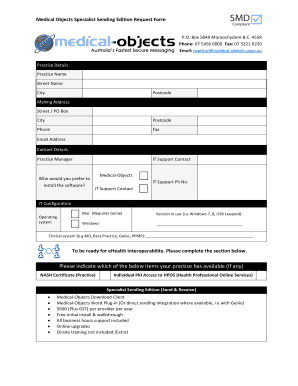 Record of conversation template word - BMedicalb bObjectsb Specialist Sending Edition Request Form