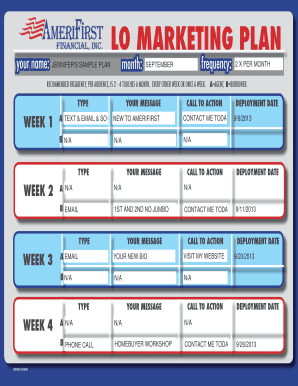 LO MARKETING PLAN - amerifirstus