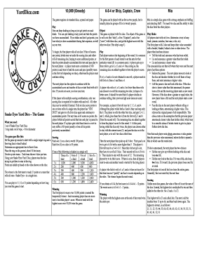 Printable 10000 cube video game regulations - Edit, Fill Out Down load photograph relating to 10000 Dice Game Rules Printable identify Printable 10000 cube recreation pointers - Edit, Fill Out Obtain