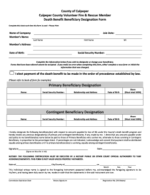 Please refer to back of form for examples Primary - ccvfra