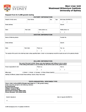 IL28B Genetic Testing Request Form