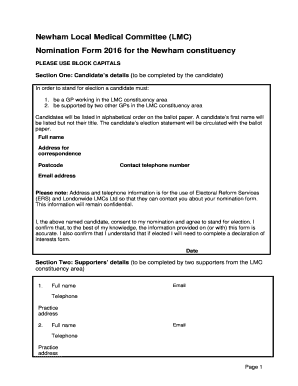 Name of Local Medical Committee