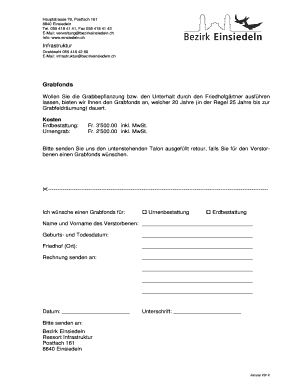 Allgemeine Informationen zum Grab und zur Bepflanzung