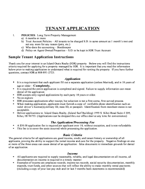 Download the bRental Applicationb - Maui Premier Homes