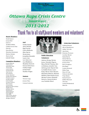 AGM 2012 Report - Ottawa Rape Crisis Centre - orcc