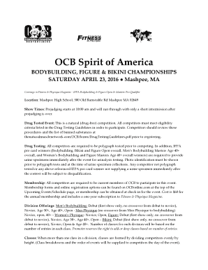 Ocb spirit of america 2022