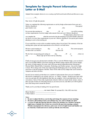 Behavioral contract - Arrow of Light den Meeting Plans - Cub Scout Pack 177 - pack177