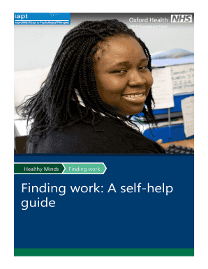 Cv format for freshers pdf - Healthy Minds Finding work Finding work A self-help guide - healthymindsbucks nhs