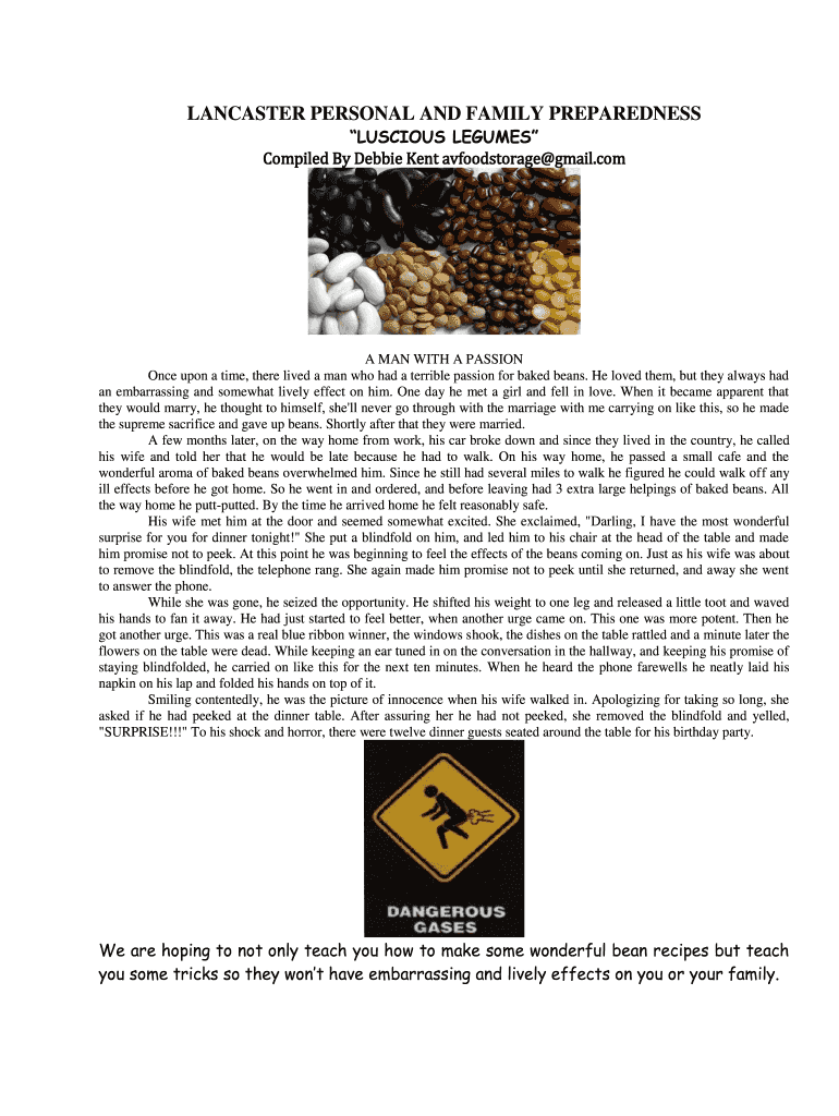 Fillable Online Beans, Beans the Magical Fruit.pdf Peace of