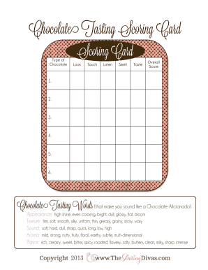Fillable Online How to Host a Chocolate Tasting Fax Email Print - pdfFiller