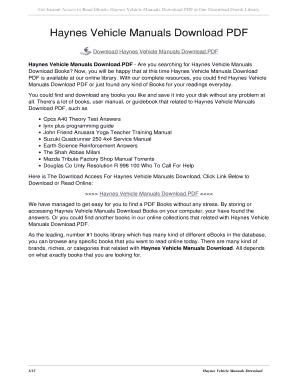 Haynes Vehicle Manuals Download PDF haynes vehicle manuals download PDF - cnfhimss
