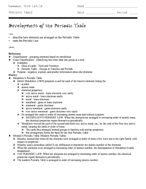 118 elements and their symbols - Development of the Periodic Table - Evan's Regents Chemistry Corner