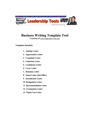 Thanks letter example - Business Writing Template Tool