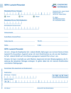 A1c formula - SEPA-Lastschriftmandat DE - Stadtwerke Sch nebeck - stadtwerke-schoenebeck