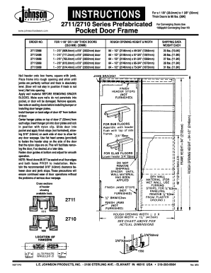 Fillable Online Instructions Johnson Hardware Fax Email Print