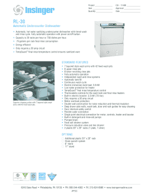 Automatic Undercounter Dishwasher