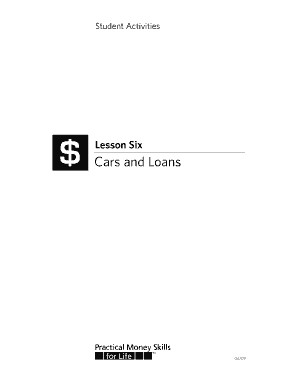 Lesson Six Cars and Loans - bpracticalmoneycenterbbcomb