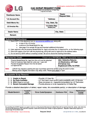 All information contained herein is CONFIDENTIAL CAC SCRAP