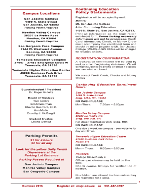 Fillable Online msjc SU16 Final Schedule with links - Mt San Jacinto