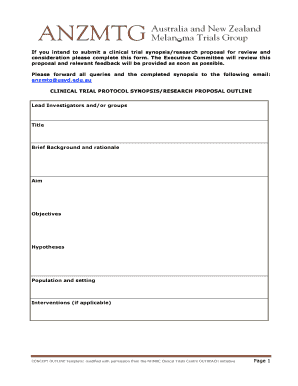 Page 1 If you intend to submit a clinical trial synopsis ... - anzmtg