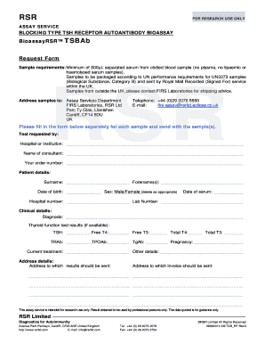 Tuition fee form pdf - TSBAb Assay Service Request Form - rsrltdcom