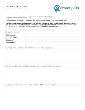 Character letter example - Scholarship reference letter - SE Keyword - Website-Box.net - centerpointga