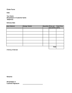 Order Form - Artisan Toolkit - artisantoolkit