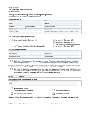 German Criminal Record Certificate Application