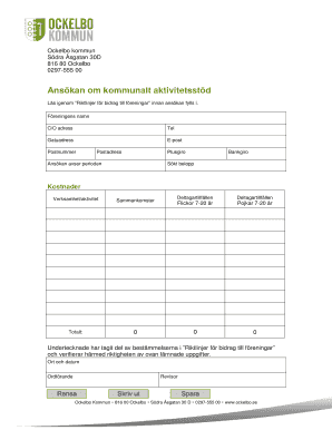 Anskan om kommunalt aktivitetsstd Anskan om kommunalt aktivitetsstd