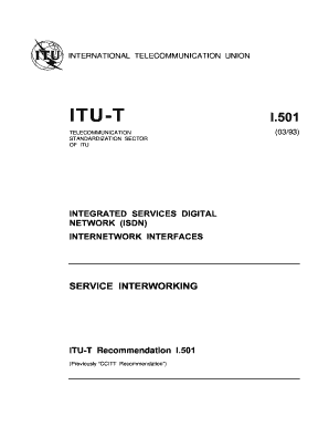 ITU-T Rec I501 3121993 Service interworking Series I - Integrated services digital network Internetwork interfaces - men axenet