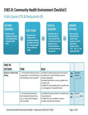 CHEC-R Community Health Environment Checklist