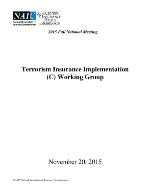 Dd 1351 3 - Terrorism Insurance Implementation C Working Group - states naic