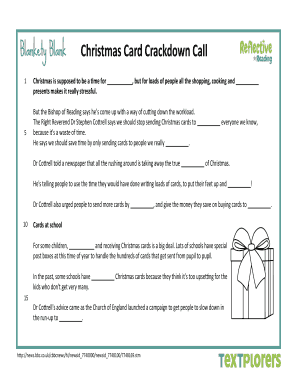 Christmas Card Crackdown Call