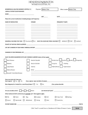 History collection format - hwwc net