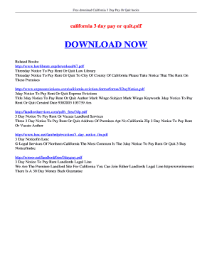 Unlawful detainer california - CALIFORNIA 3 DAY PAY OR QUIT PDF CALIFORNIA 3 DAY PAY OR QUIT PDF - avlibs