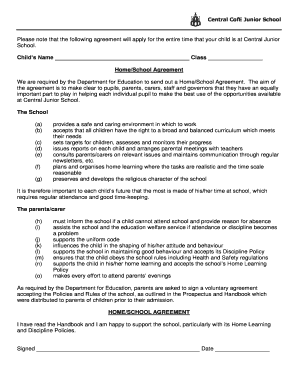 Fillable Online centraljuniorschool co Childs Name Class HomeSchool ...