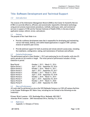 Fillable Online Exhibit 4 Use of GSA SOW Work Form Template Fax Email ...