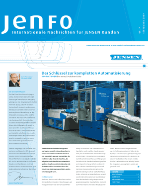 Internationale Nachrichten f r JENSEN Kunden - Jensen Group