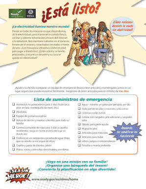 Emergency Preparedness Kit List