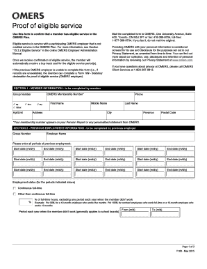 Omers form 168