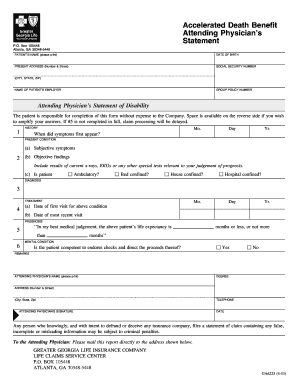 social security disability physicians form - Printable ...