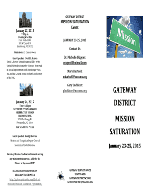 Gateway District Mission Saturation Brochure 11.2014 - Capital District - capitaldistrictnc